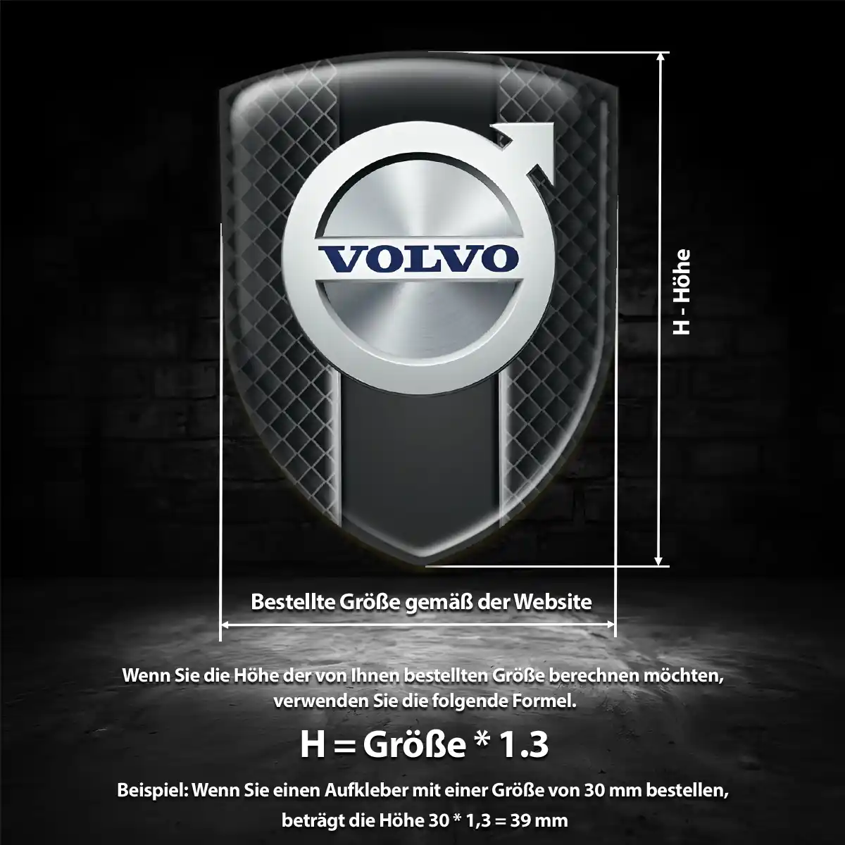 Volvo Emblem Aufkleber Limitierte Auflage