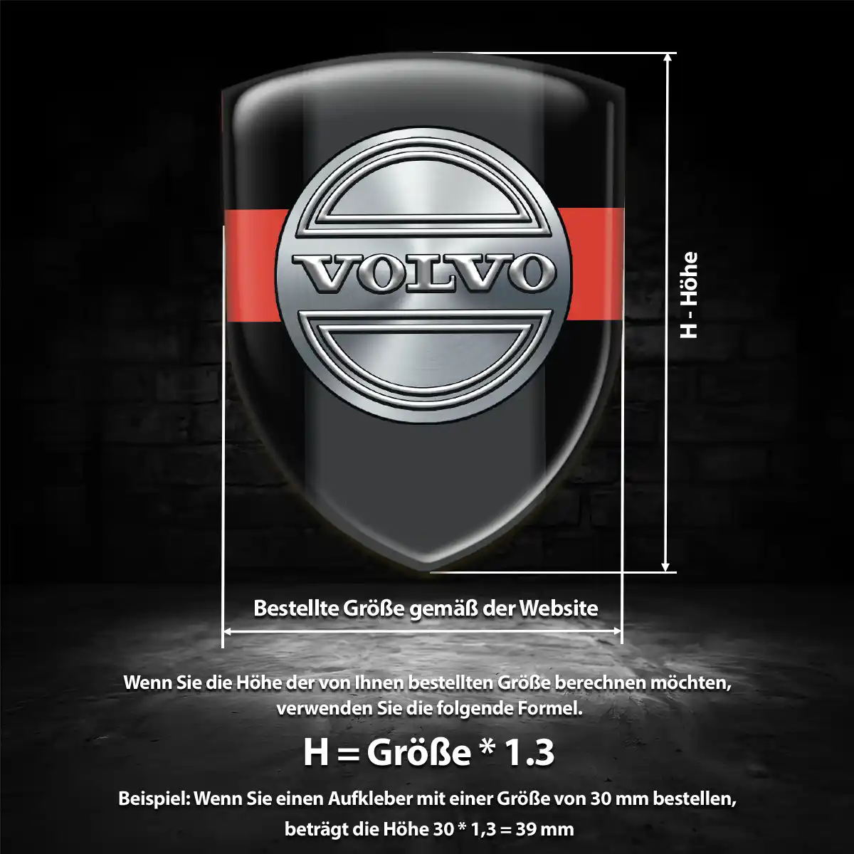 Volvo Emblem Aufkleber Markenedition