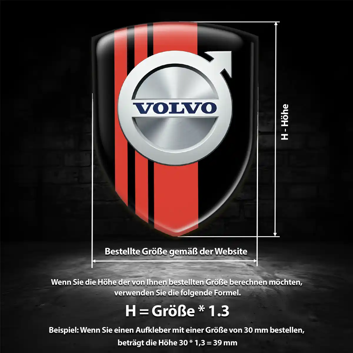 Volvo Emblem Aufkleber Premium-Edition
