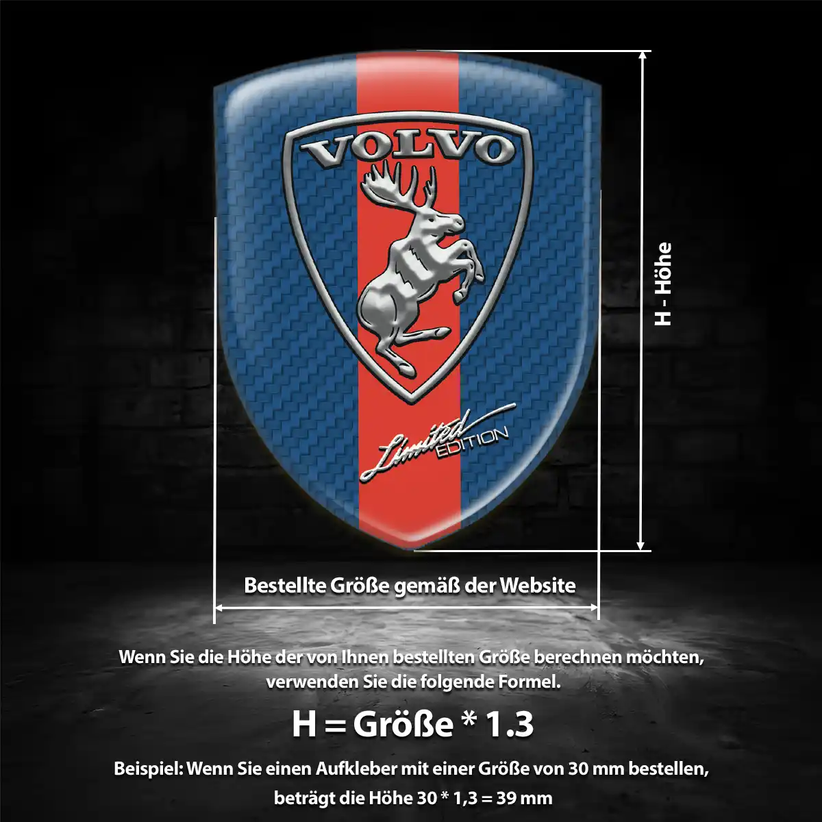 Volvo Emblem Aufkleber Wappen Ausdrucksstarkes Design