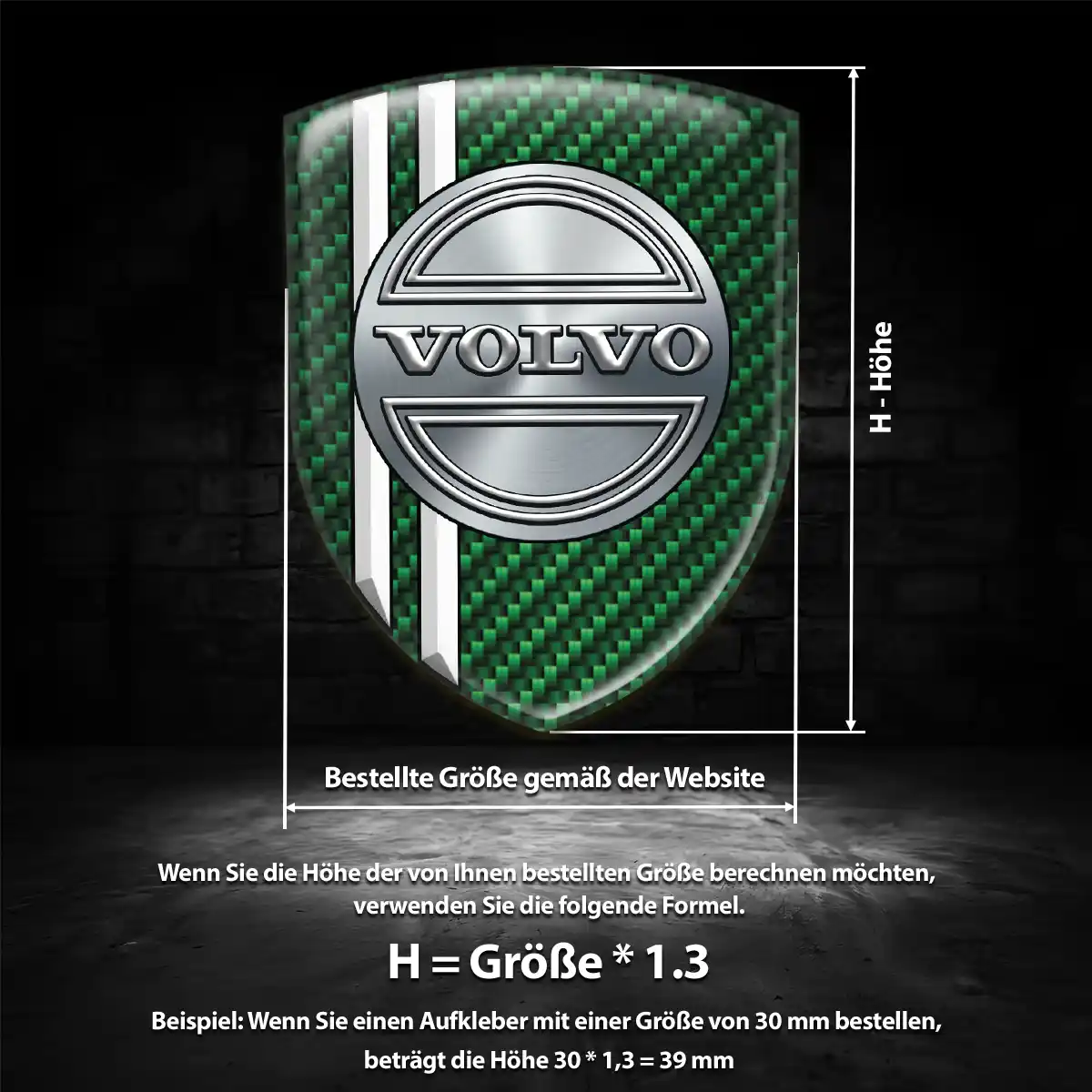 Volvo Emblem Aufkleber Wappen Auto Stilvolles Design