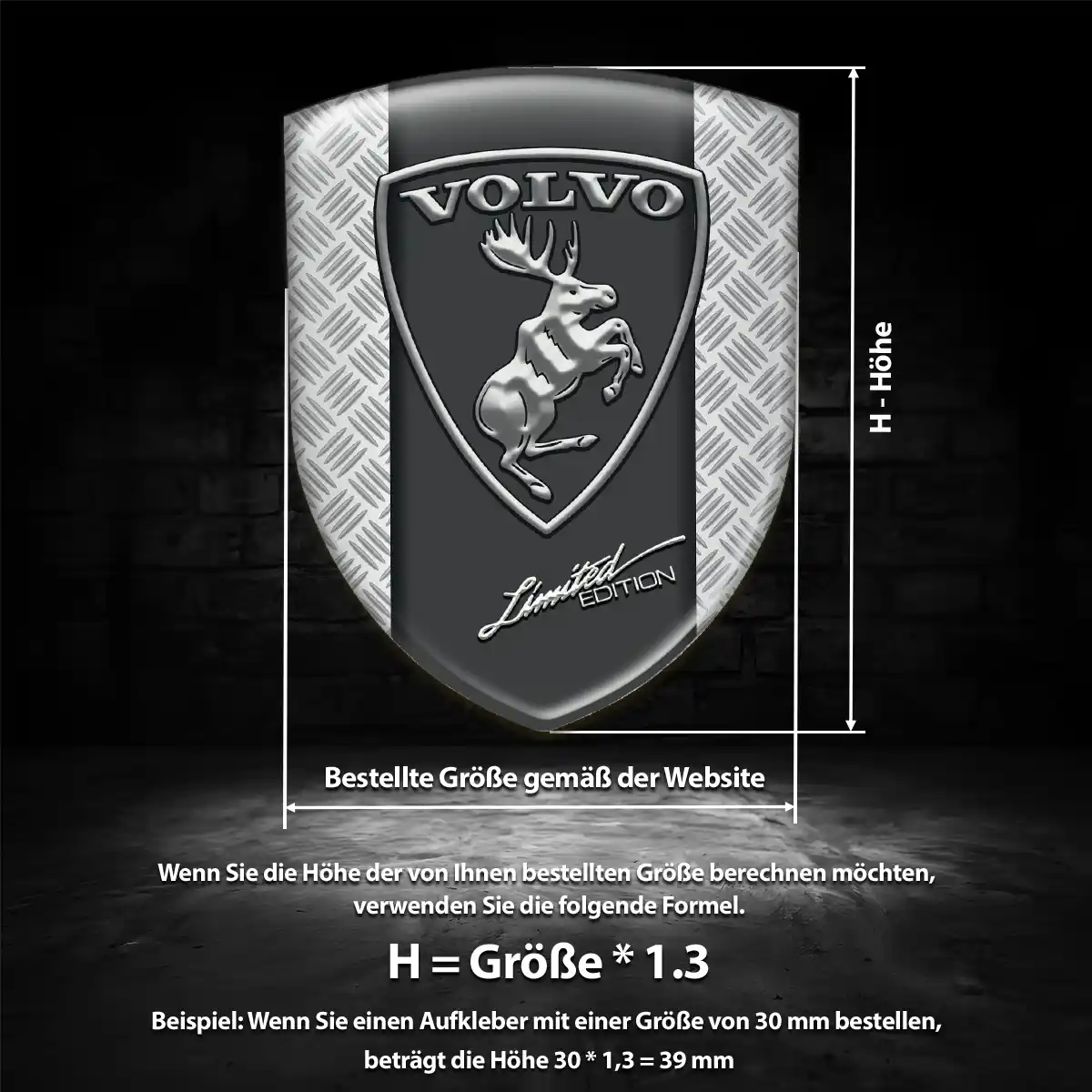 Volvo Emblem Aufkleber Wappen Edles Design