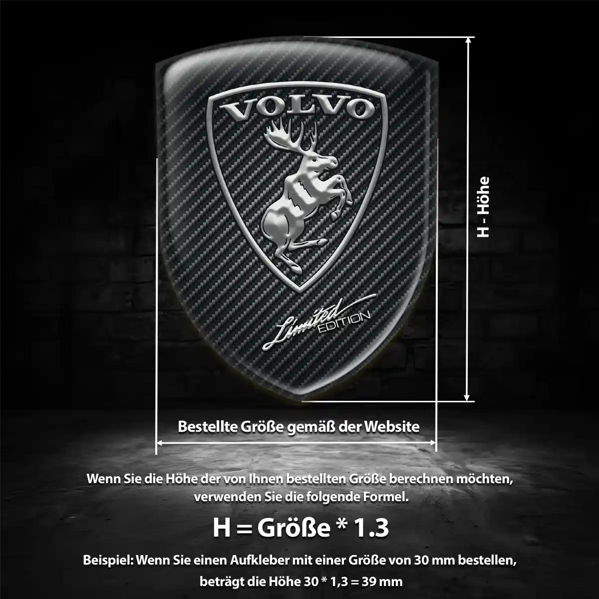 Volvo Emblem Aufkleber Wappen Elegantes Design