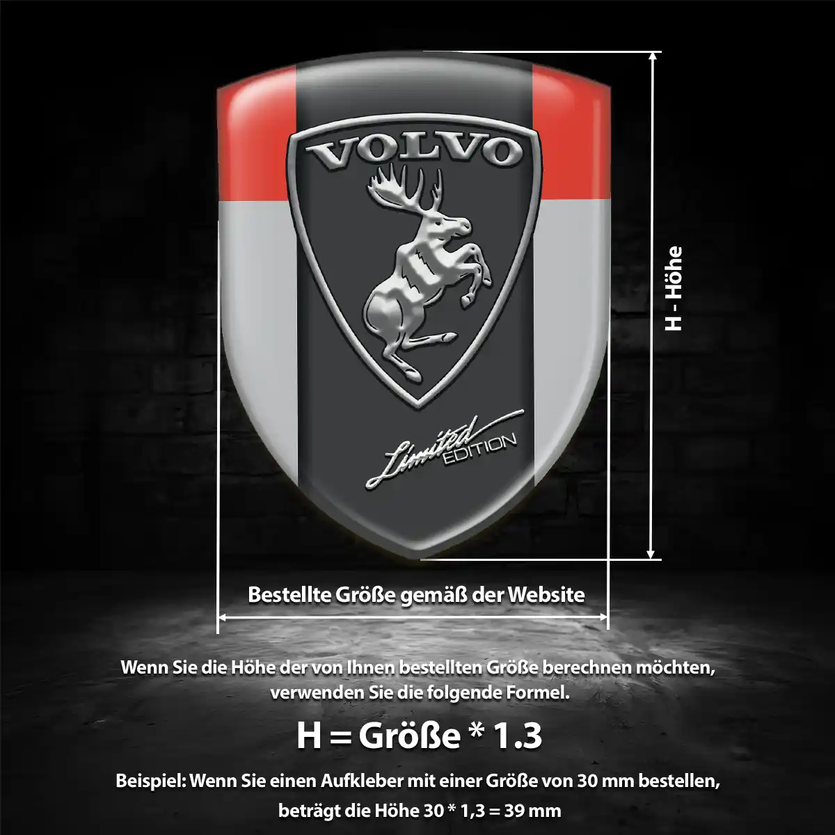 Volvo Emblem Aufkleber Wappen Exterieurdesign