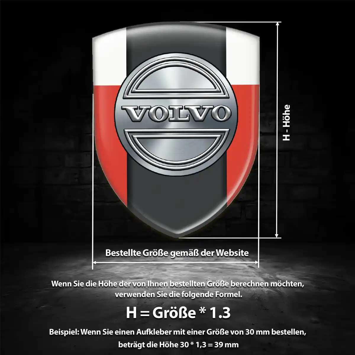 Volvo Emblem Auto Edles Design