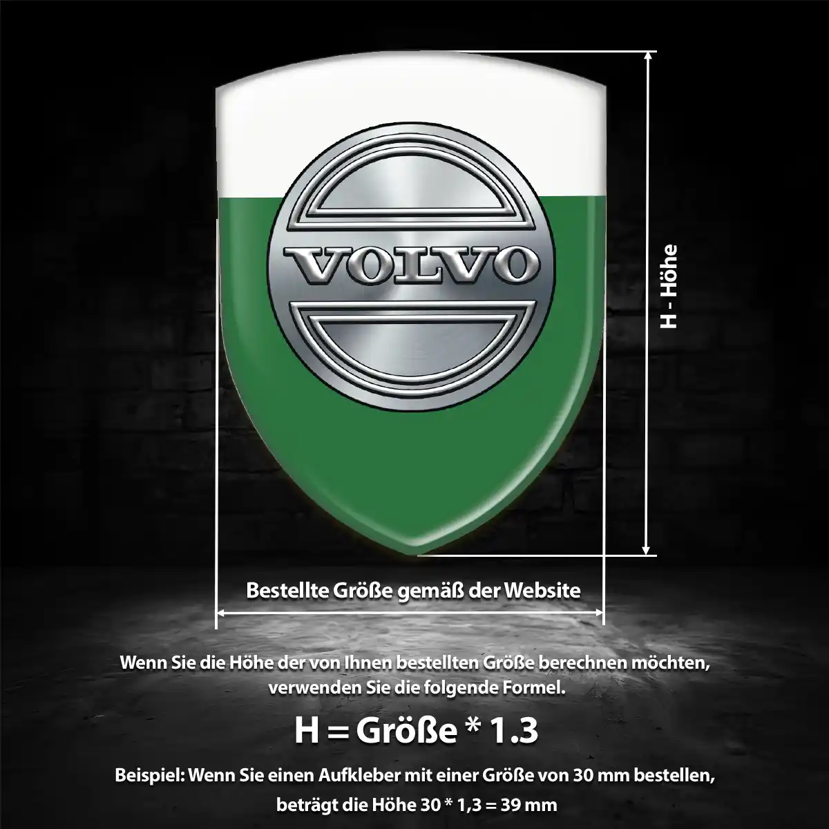 Volvo Emblem Auto Premiumqualität
