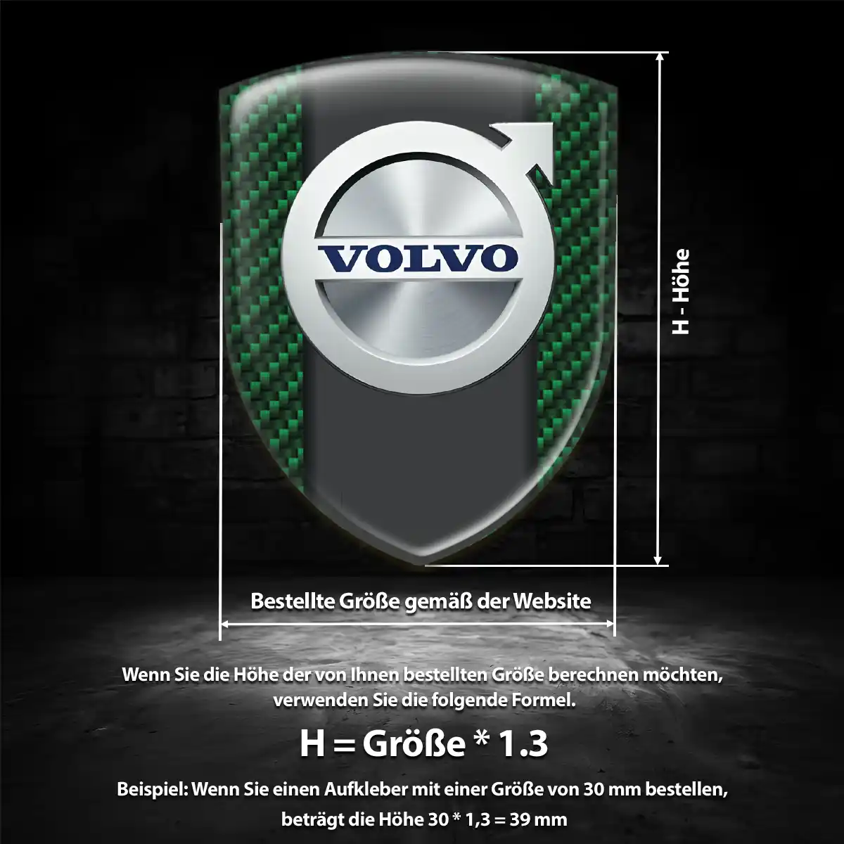Volvo Emblem Auto Tuningfahrzeug