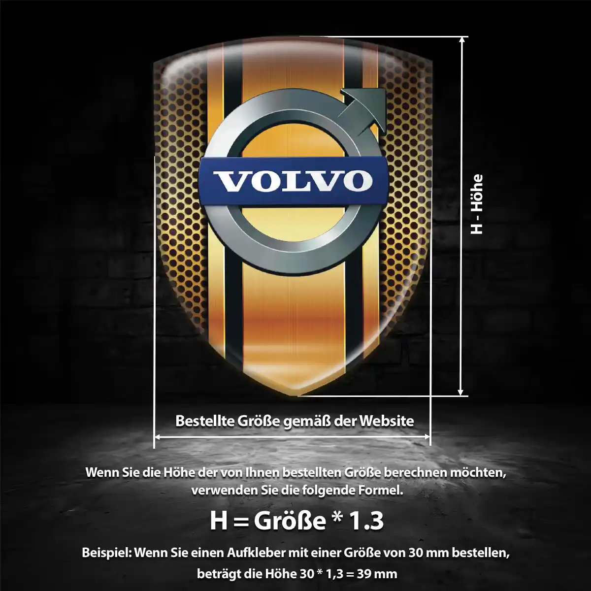 Volvo Emblem Edles Design