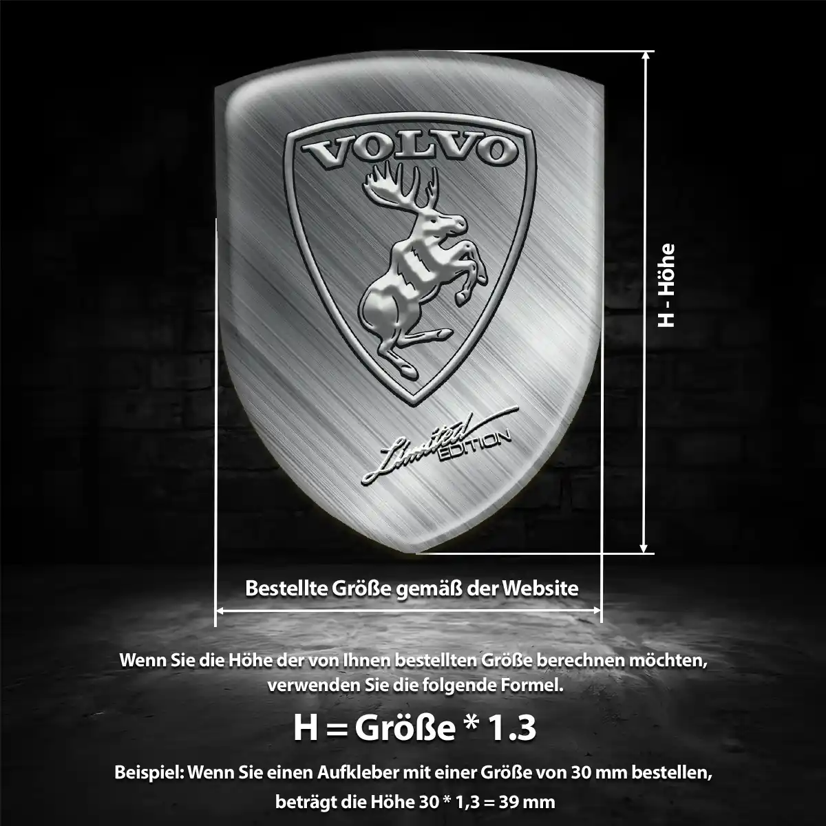 Volvo Emblem Hochwertiges Harz