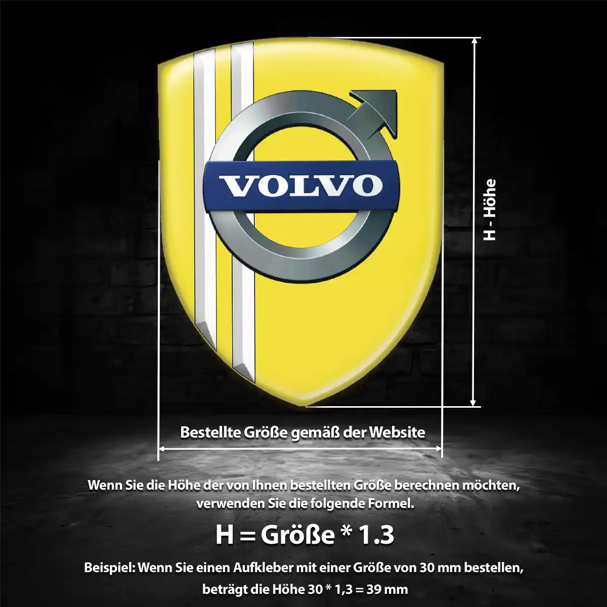 Volvo Emblem Tuningfahrzeug