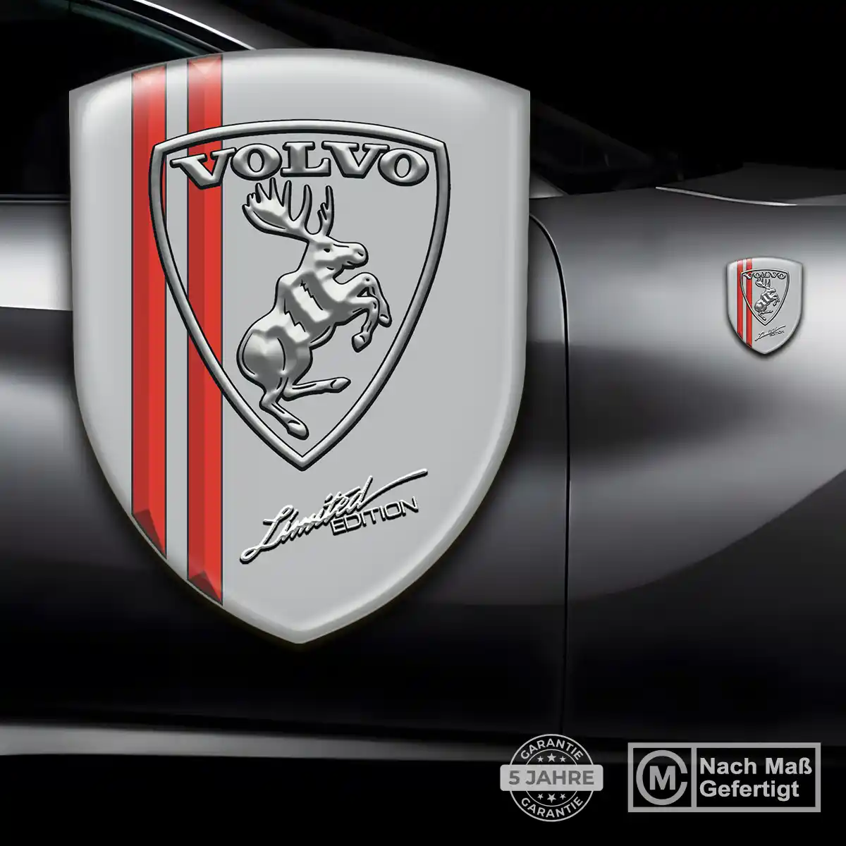 Volvo Emblem Wappen Aufkleber Auto Elegantes Design