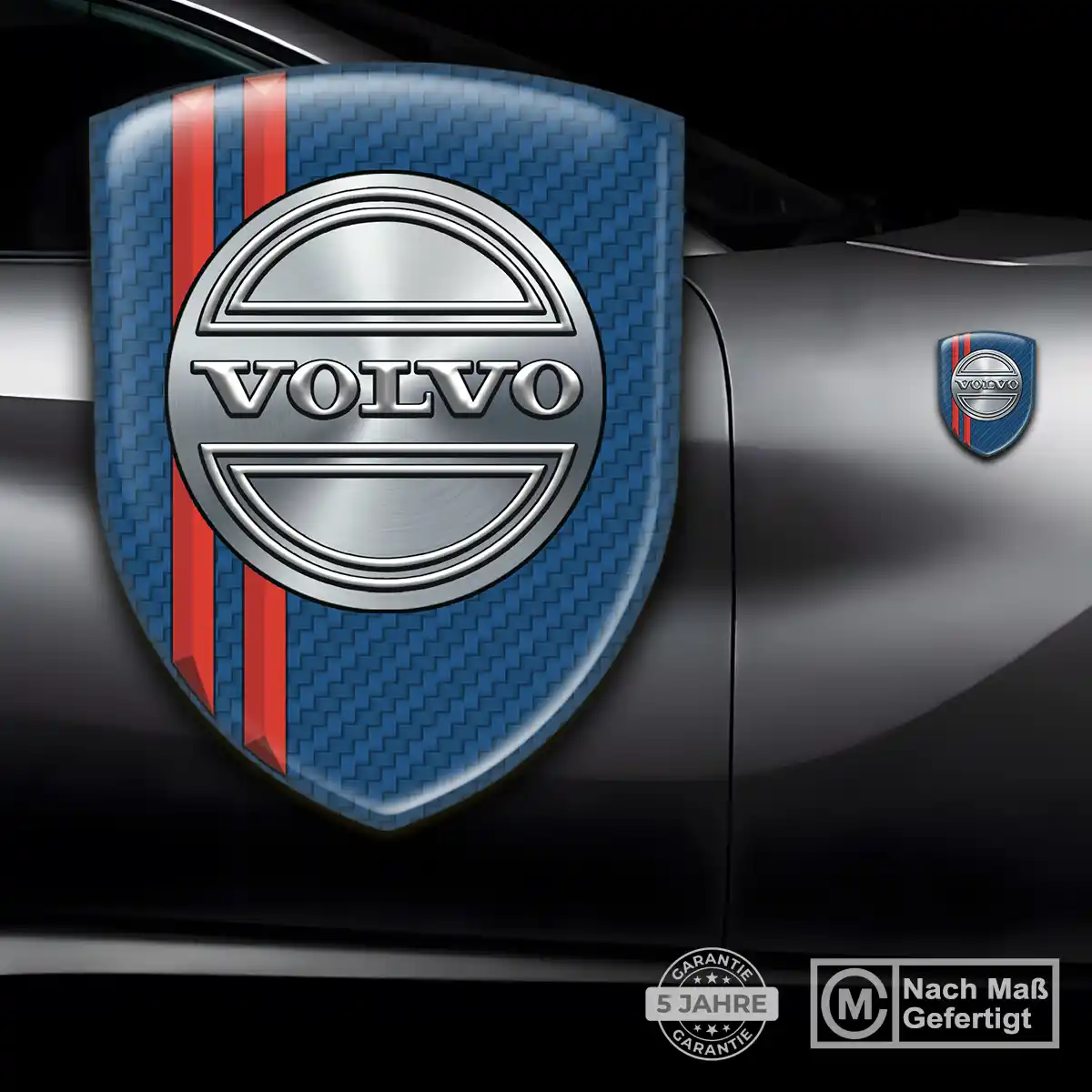 Volvo Emblem Wappen Aufkleber Auto Hochwertiges Harz