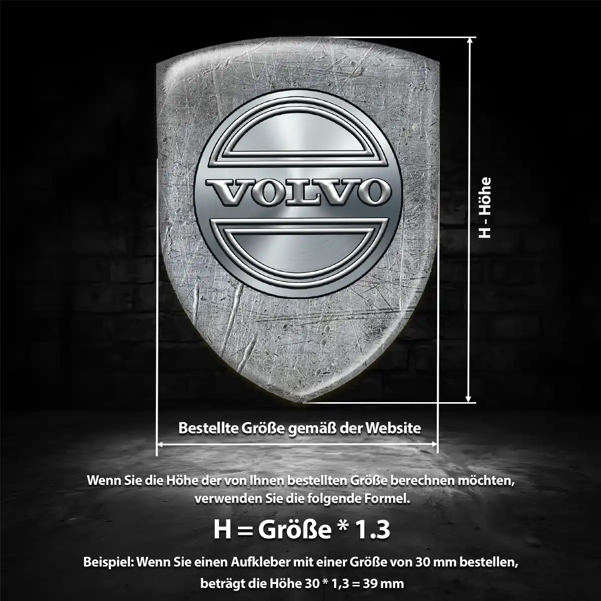 Volvo Emblem Wappen Aufkleber Auto Hohe Qualität