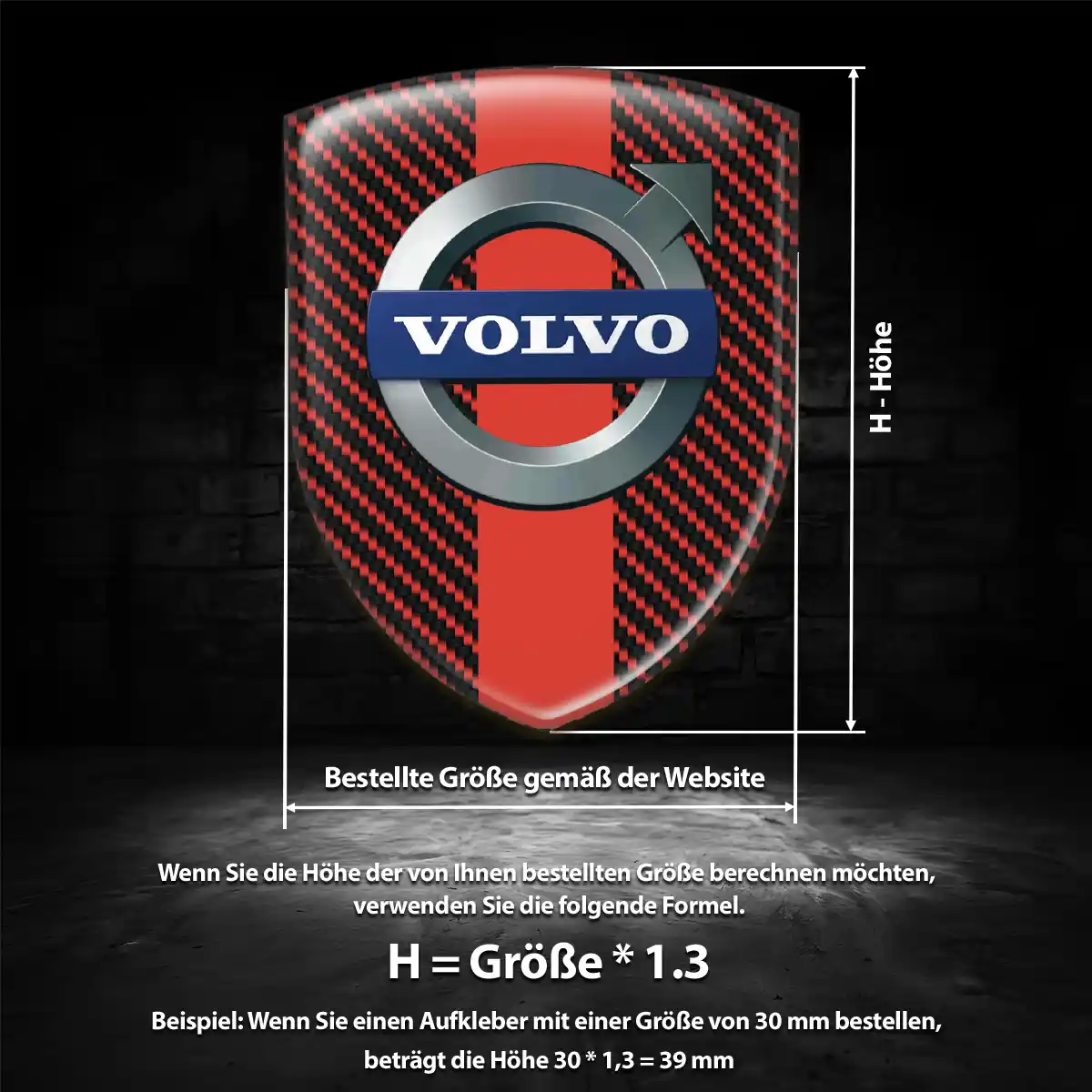 Volvo Emblem Wappen Aufkleber Auto Limitierte Auflage