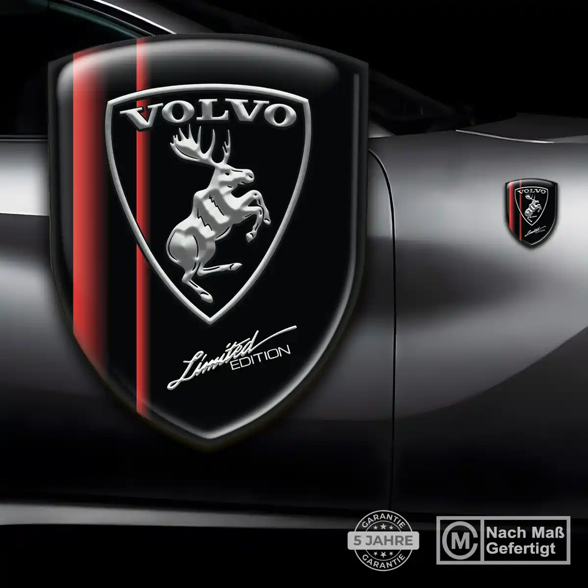 Volvo Emblem Wappen Aufkleber Auto Premium-Edition