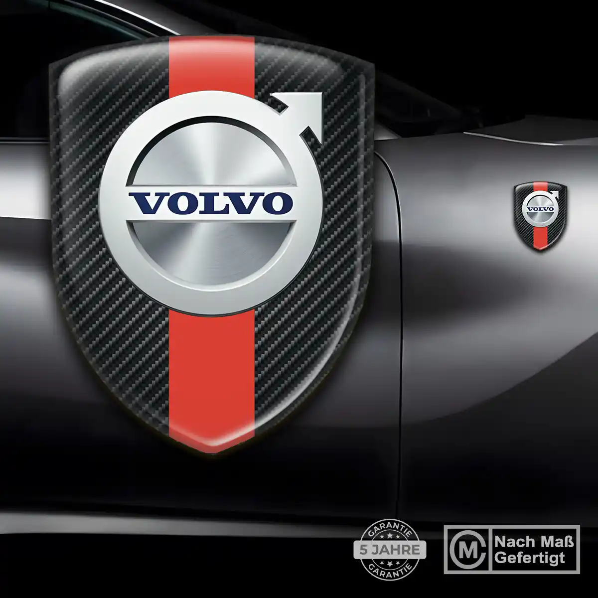 Volvo Emblem Wappen Aufkleber Hochwertiges Harz