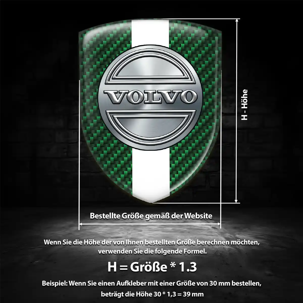 Volvo Emblem Wappen Aufkleber Hohe Qualität