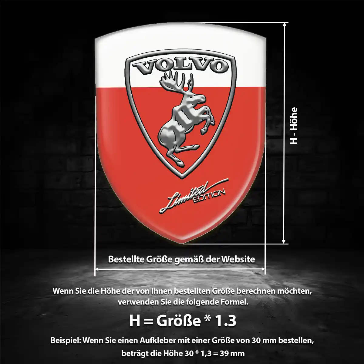 Volvo Emblem Wappen Aufkleber Markenedition