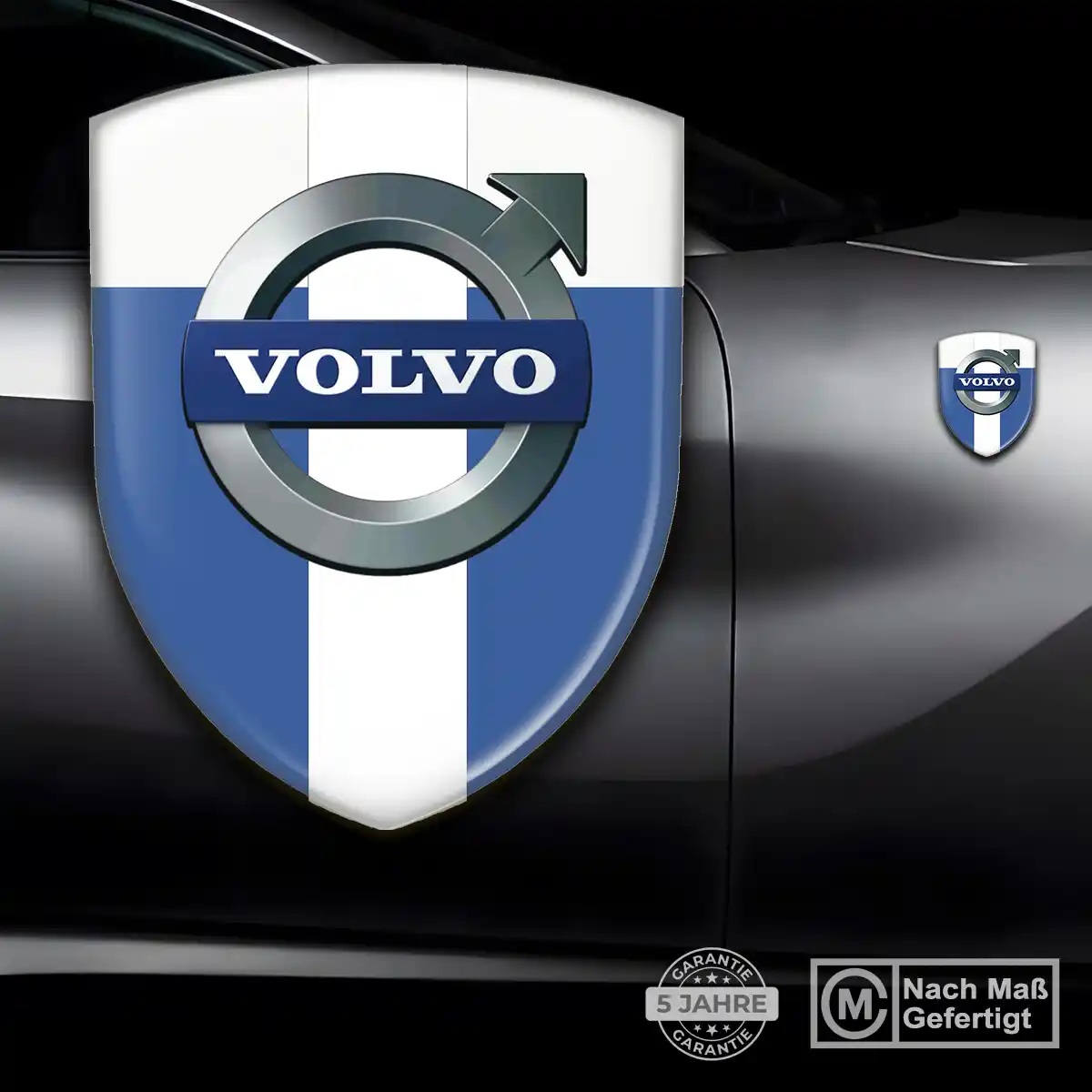 Volvo Emblem Wappen Aufkleber Stilvolles Design