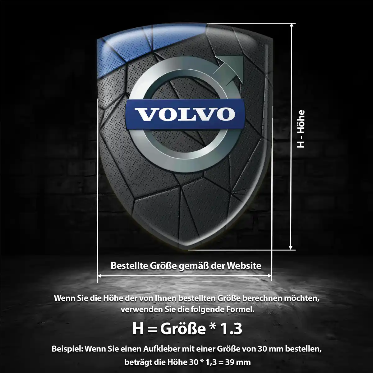 Volvo Emblem Wappen Ausdrucksstarkes Design