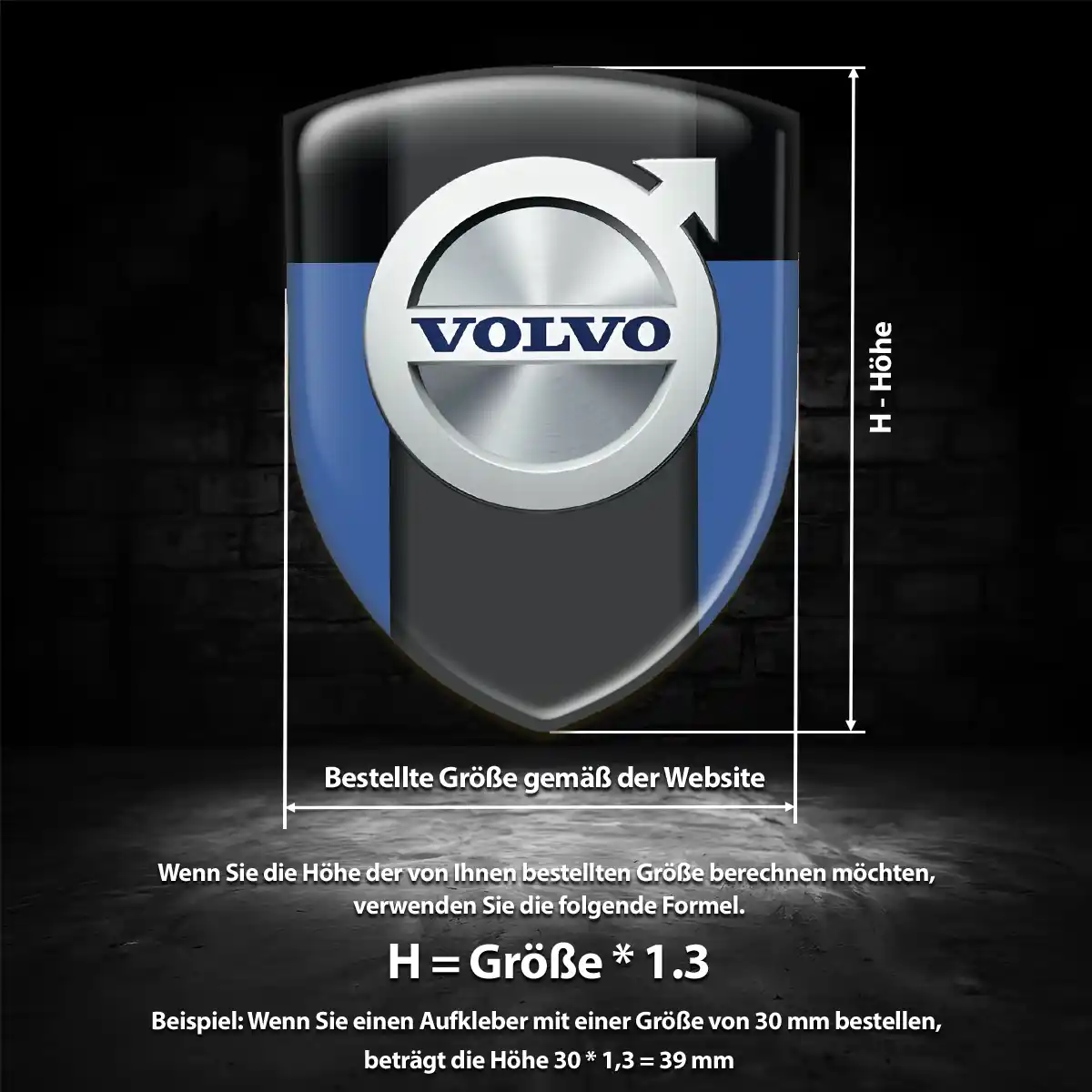 Volvo Emblem Wappen Auto Exterieurdesign