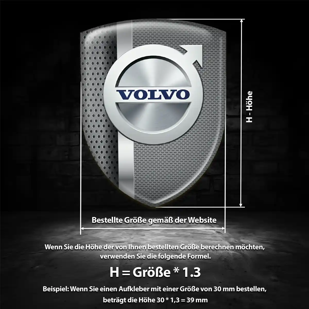 Volvo Emblem Wappen Auto Hohe Qualität