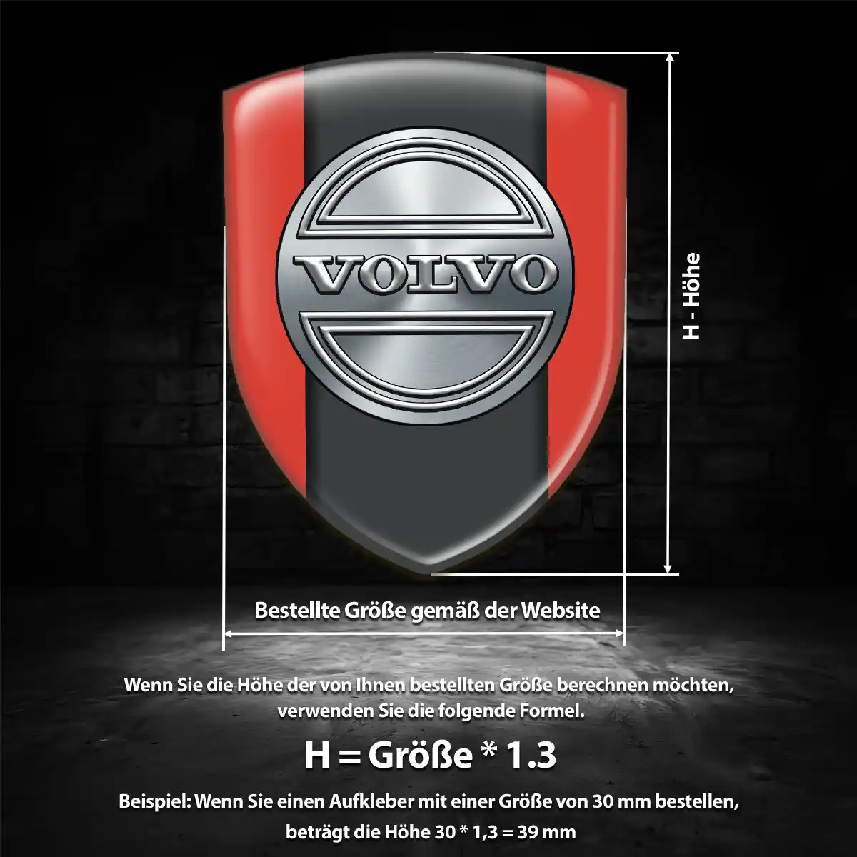 Volvo Emblem Wappen Auto Interieurdesign