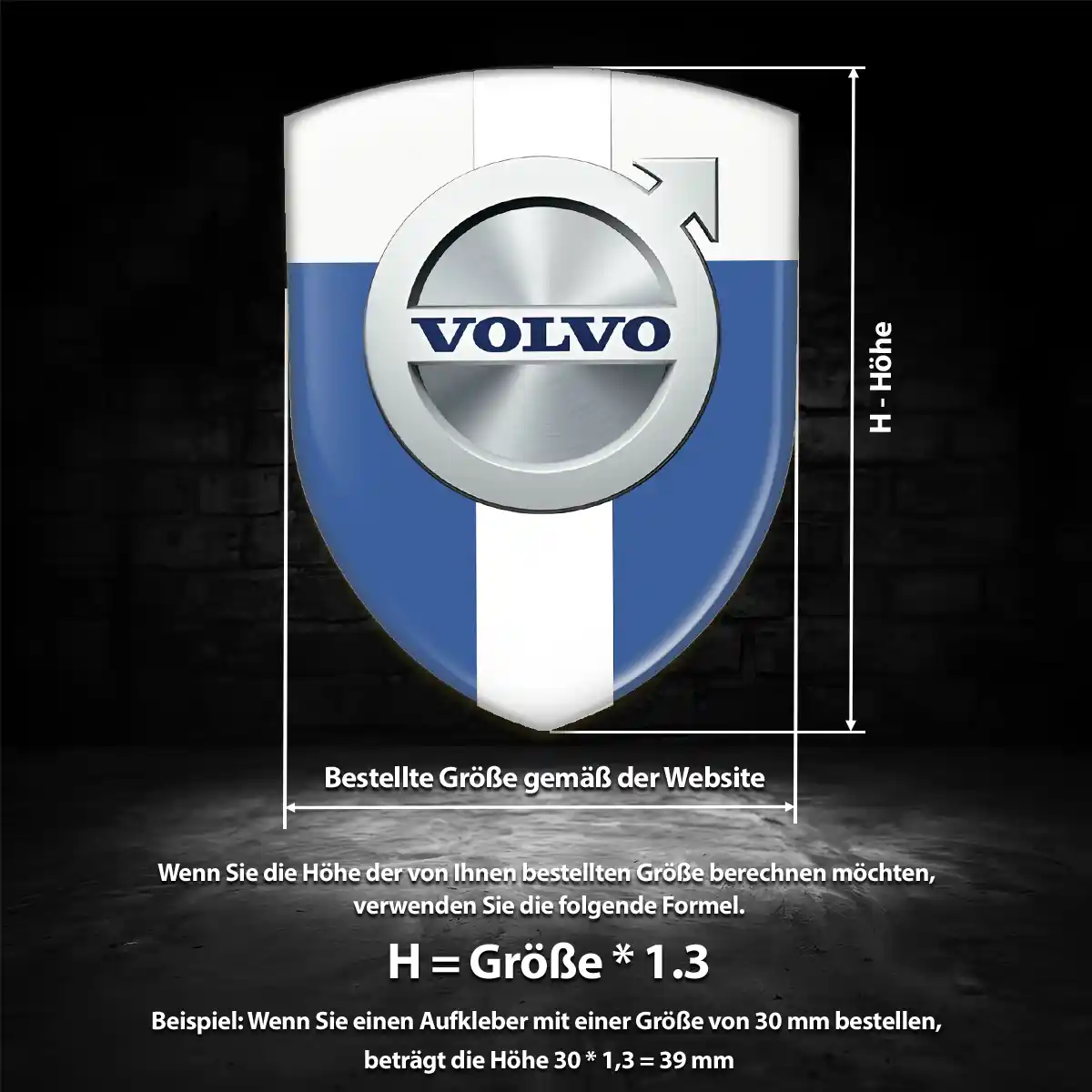 Volvo Emblem Wappen Erstklassige Qualität