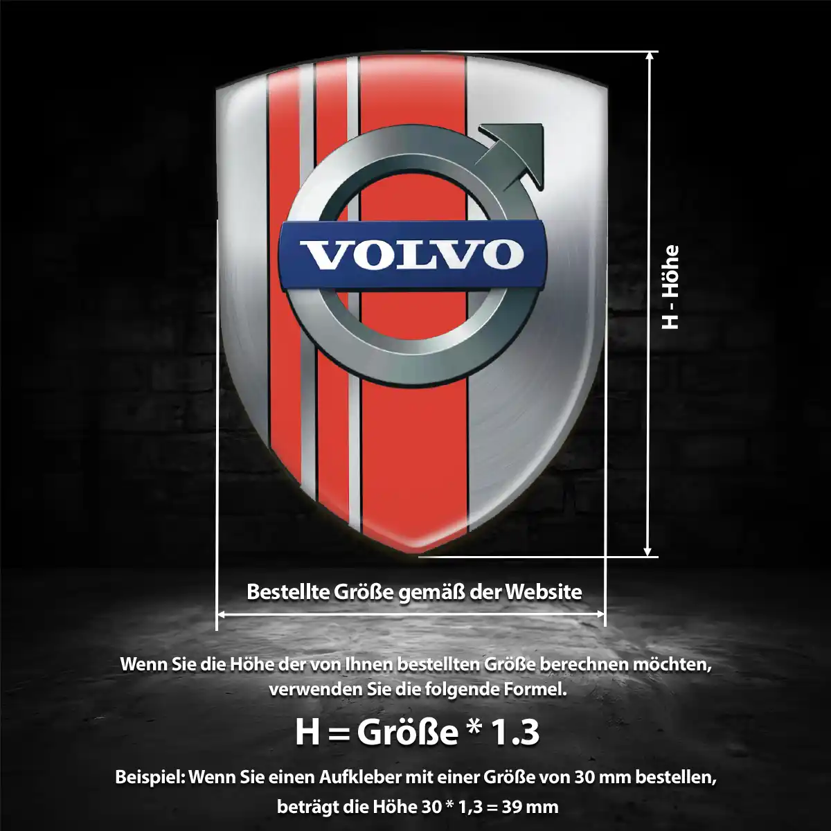 Volvo Emblem Wappen Premium-Edition