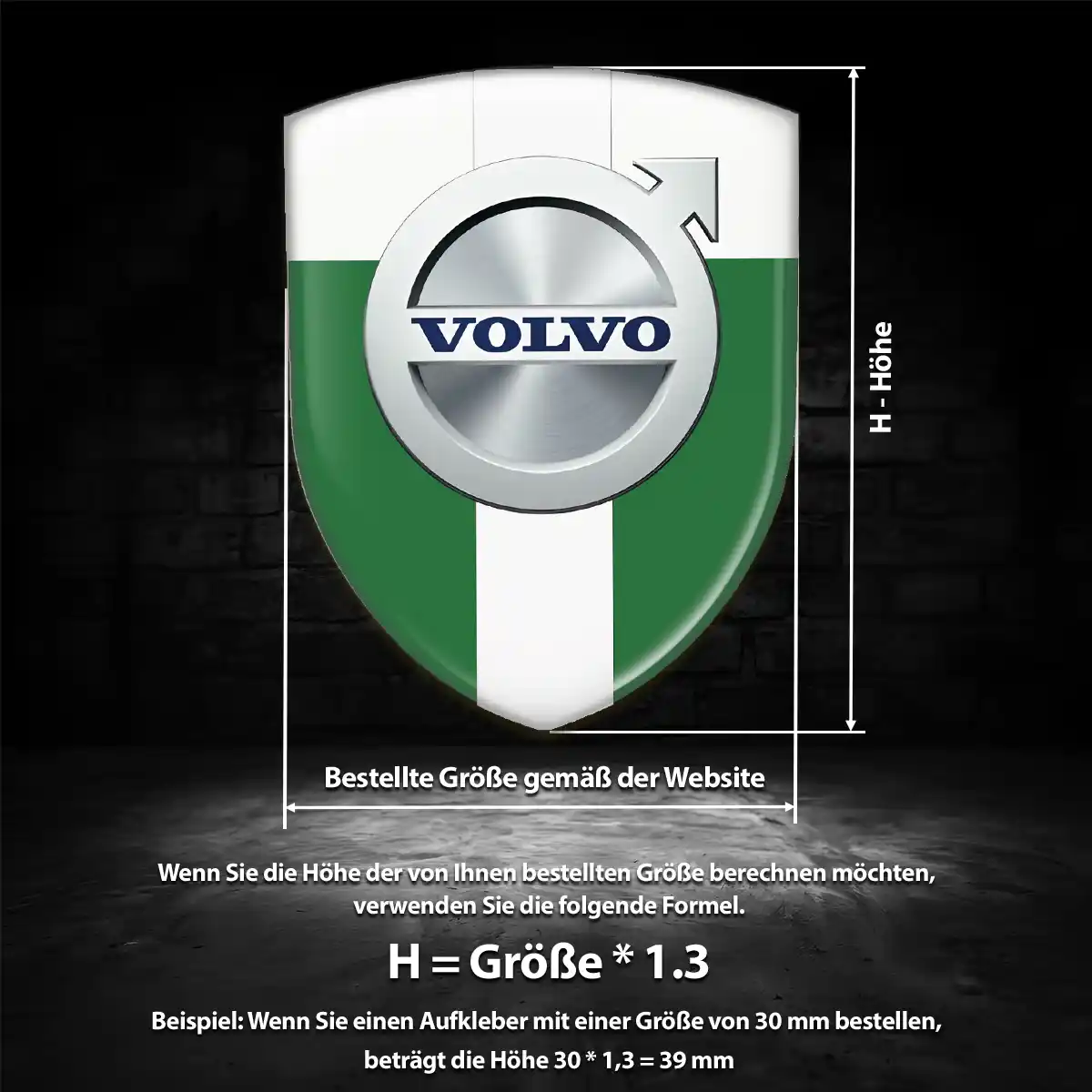 Volvo Emblem Wappen Premiumqualität