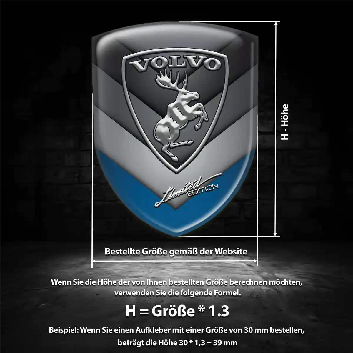 Volvo Emblem Wappen Stilvolles Design