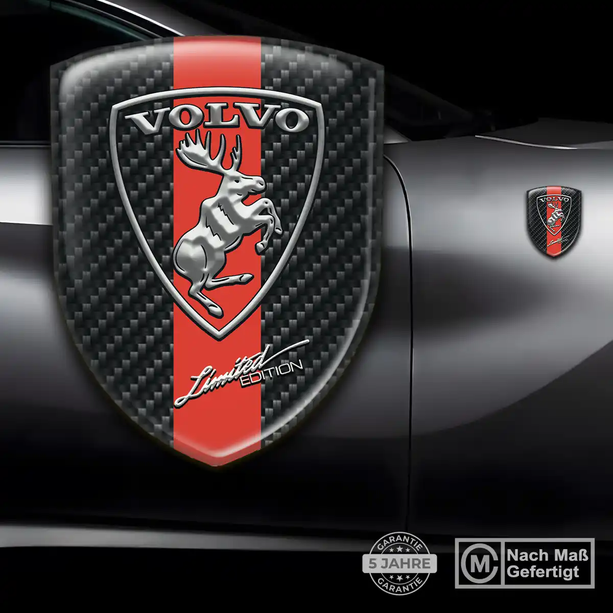 Volvo Emblem Wappen Tuningfahrzeug