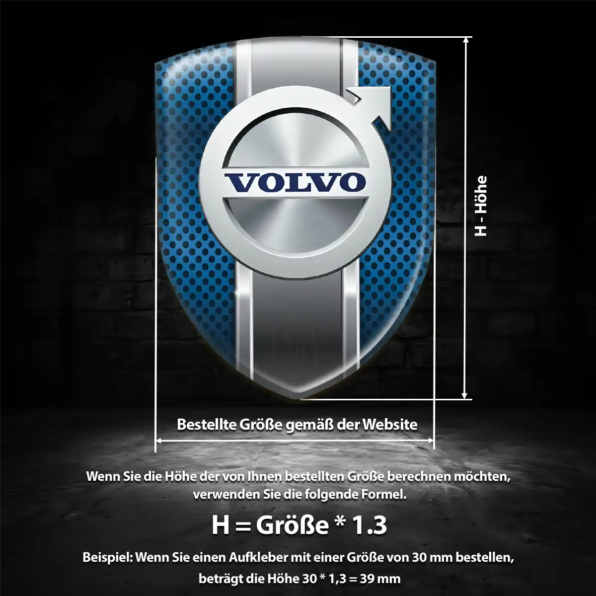 Volvo Embleme Auto Edles Design