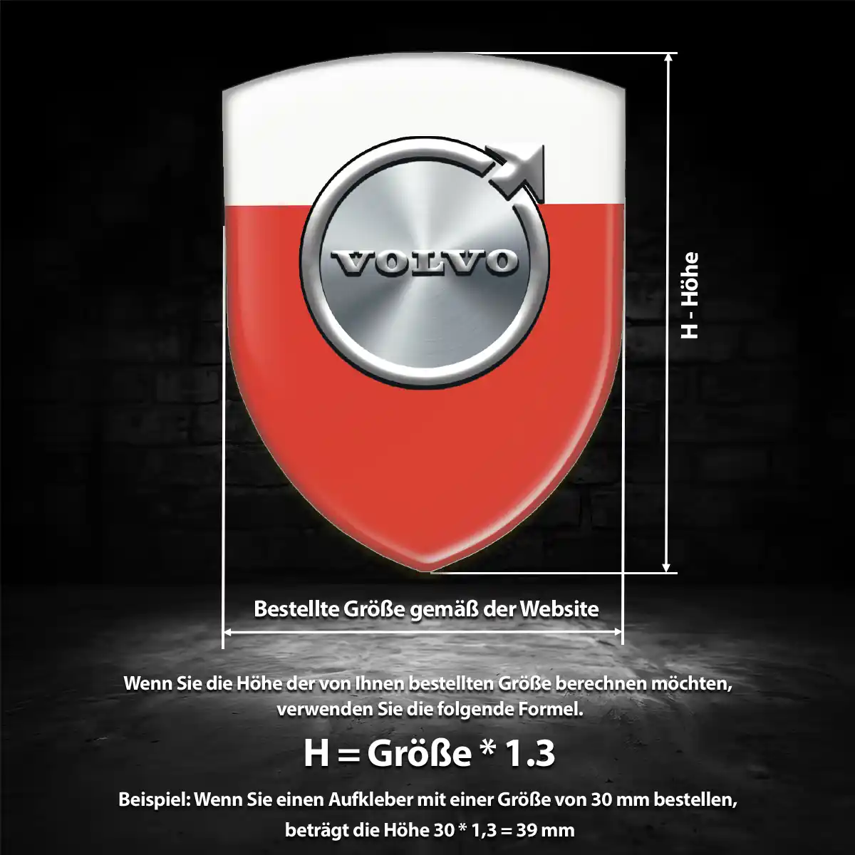 Volvo Embleme Hochwertiges Harz