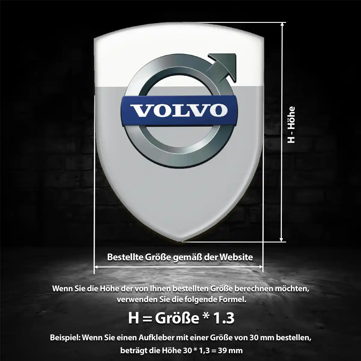 Volvo Embleme Silikon Aufkleber Anspruchsvolles Design