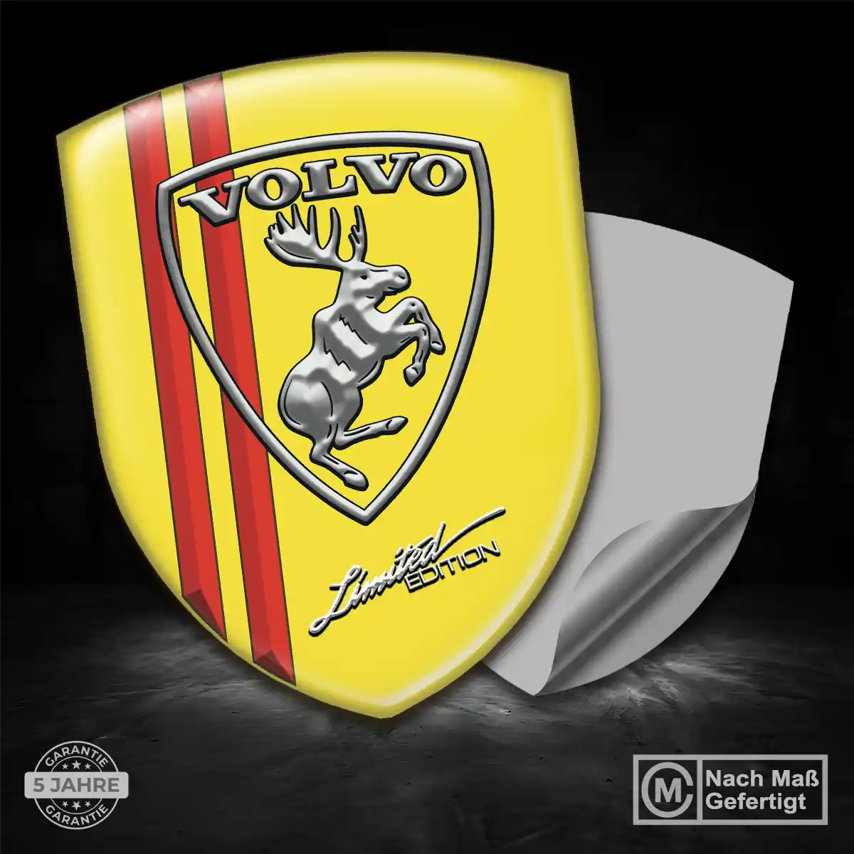 Volvo Embleme Silikon Aufkleber Auto Edles Design