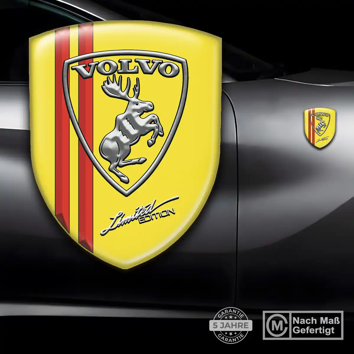 Volvo Embleme Silikon Aufkleber Auto Edles Design