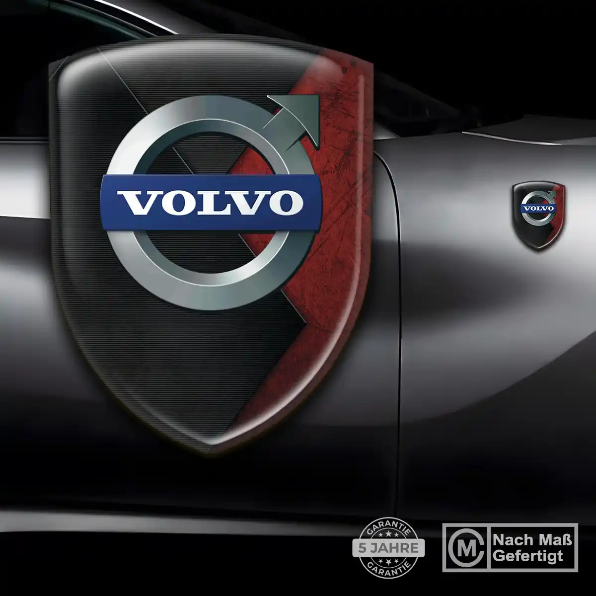 Volvo Embleme Silikon Aufkleber Auto Hochwertiges Harz
