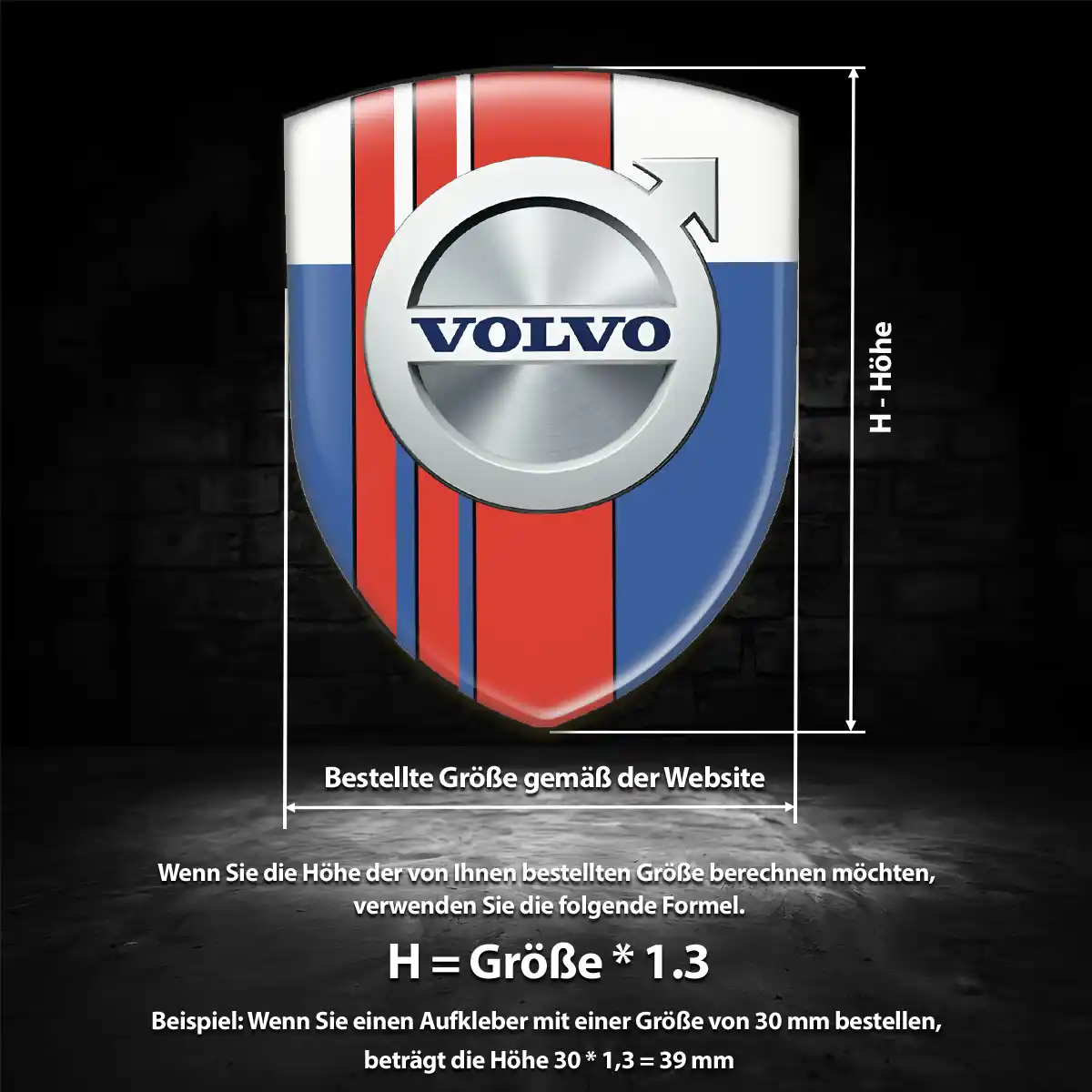 Volvo Embleme Silikon Aufkleber Auto Hohe Qualität