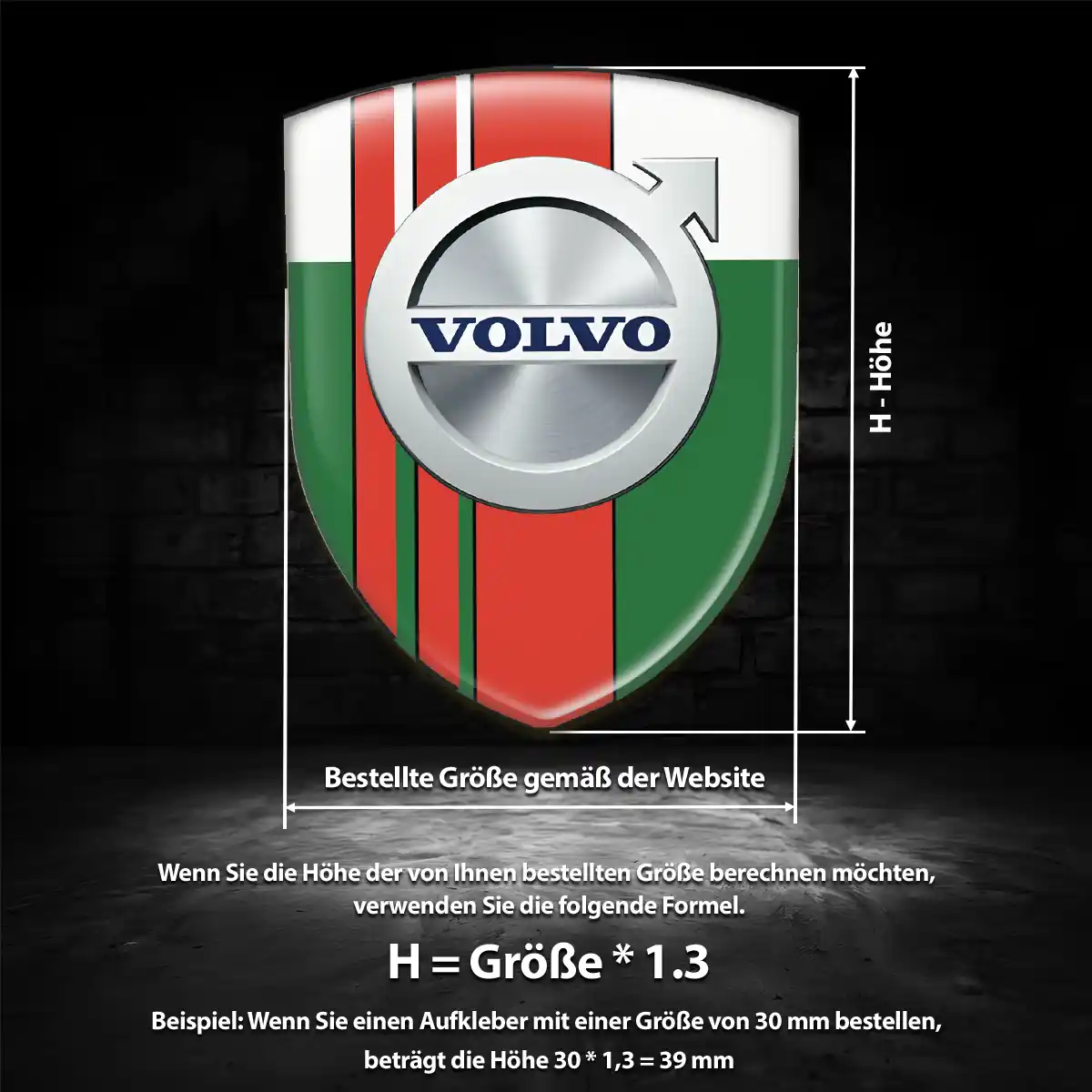 Volvo Embleme Silikon Aufkleber Auto Luxus-Edition