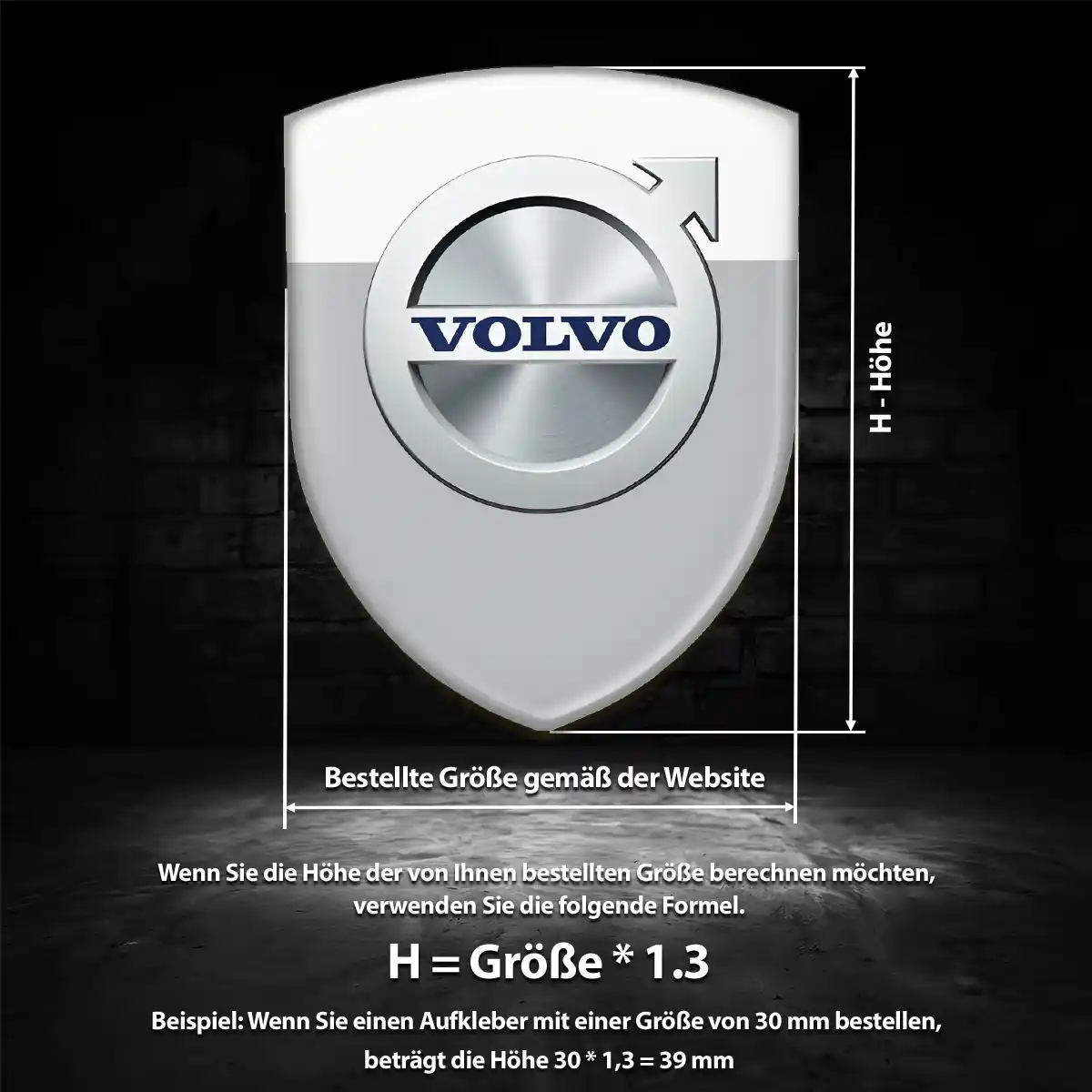 Volvo Embleme Silikon Aufkleber Auto Stilvolles Design