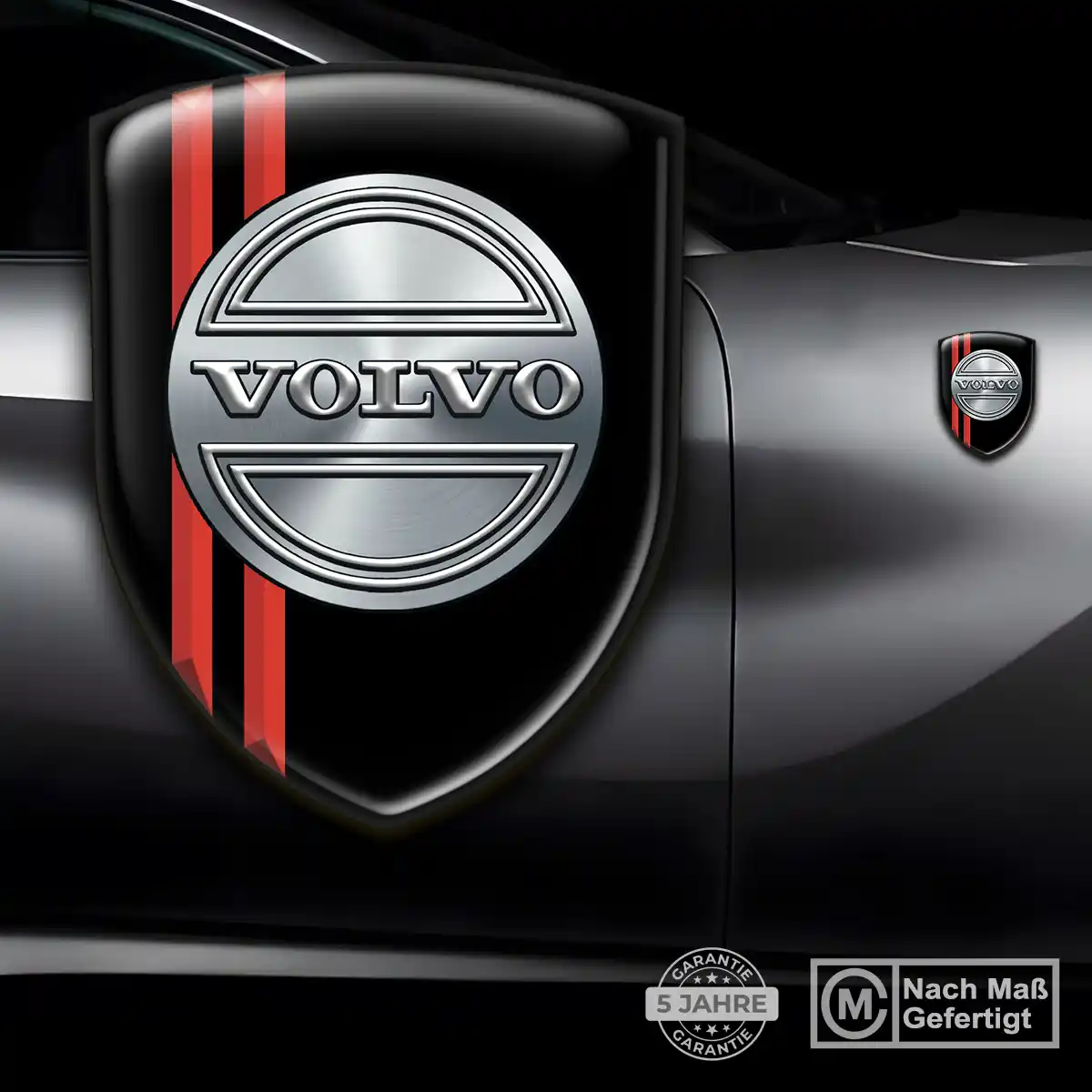 Volvo Embleme Silikon Aufkleber Hochwertiges Harz