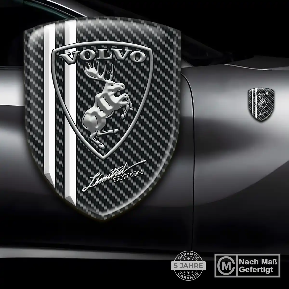 Volvo Embleme Silikon Aufkleber Limitierte Auflage