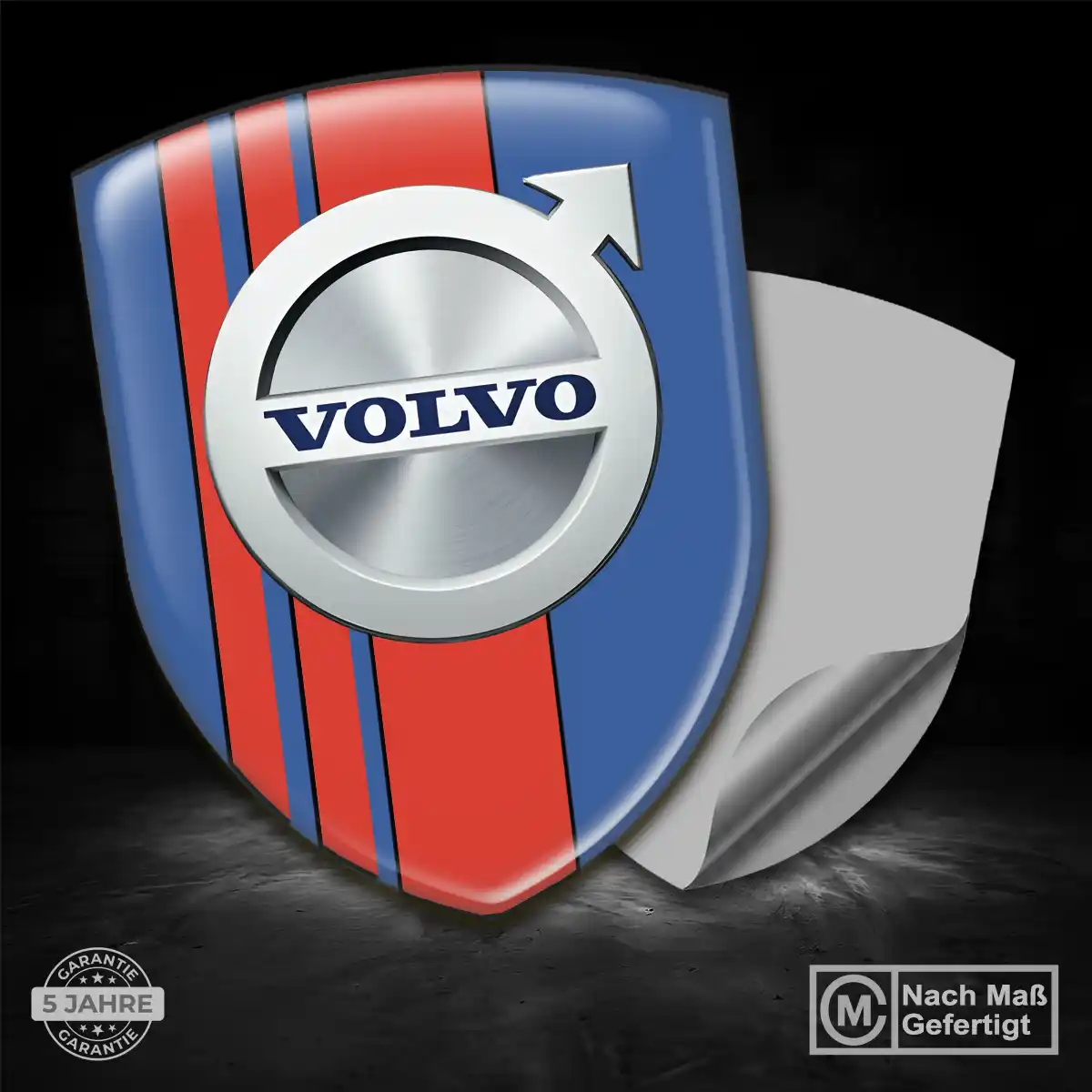 Volvo Embleme Silikon Aufkleber Markenedition
