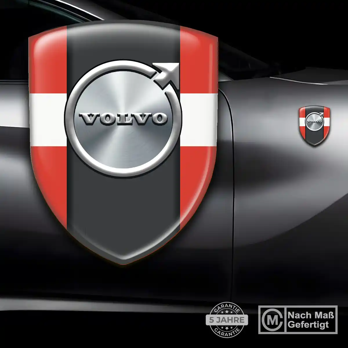 Volvo Embleme Silikon Aufkleber Premiumqualität
