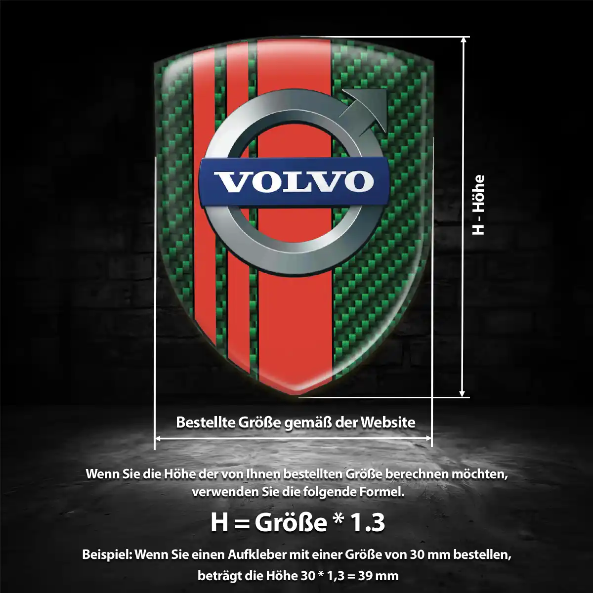 Volvo Embleme Tuningfahrzeug