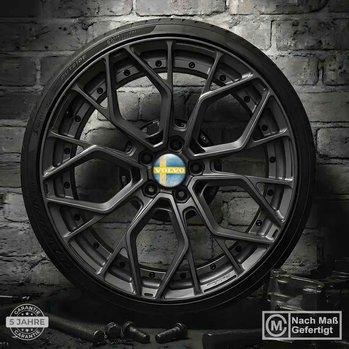 Volvo Felgenemblem Aufkleber Premium-Edition