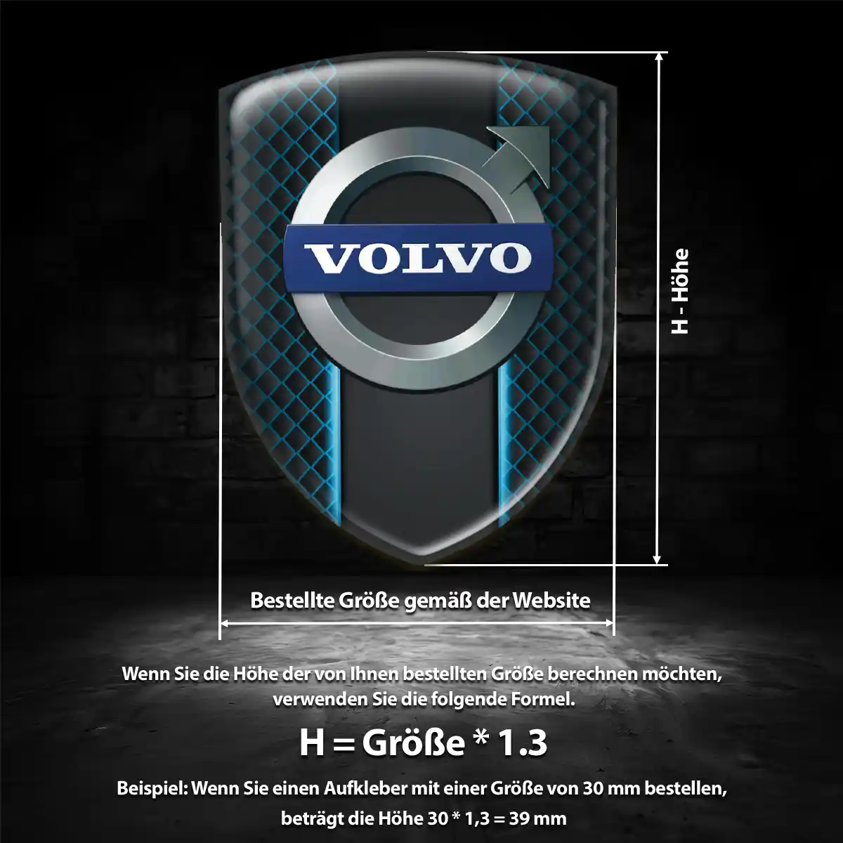 Volvo Silikon Aufkleber Anspruchsvolles Design