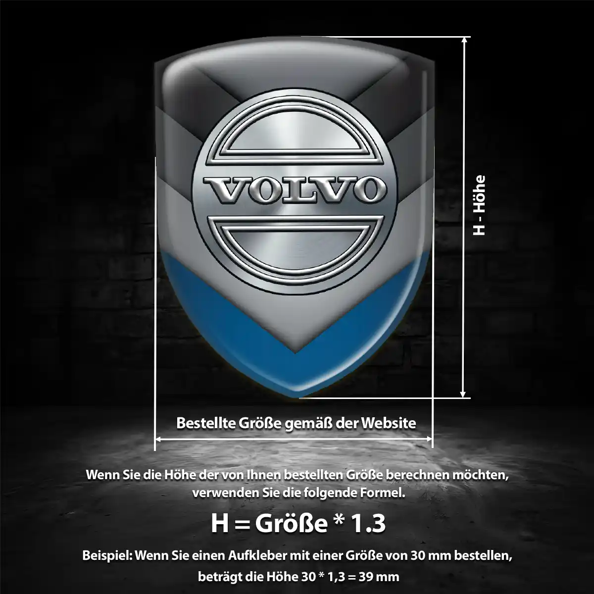 Volvo Silikon Aufkleber Auto Exterieurdesign