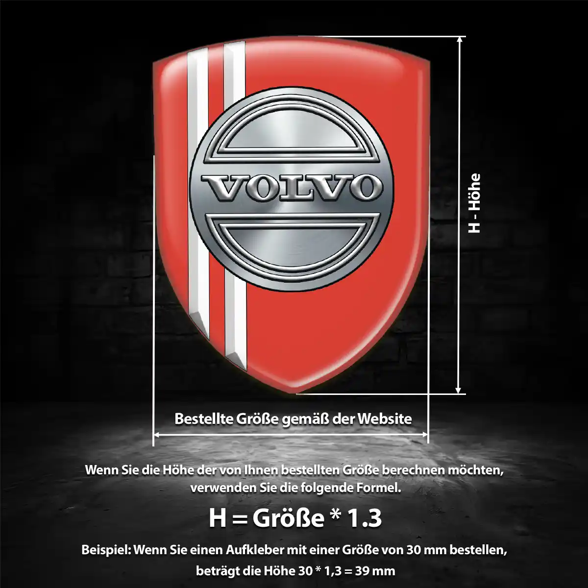 Volvo Silikon Aufkleber Embleme Ausdrucksstarkes Design